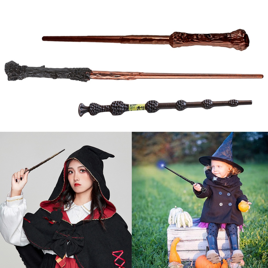 Magic Wand Harry Potter Lampu + Suara Tongkat Sihir Replika Granger Costume Untuk Harry Potter Cospl