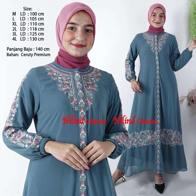 Gamis Ceruty Babydoll Premium | Gamis Ceruty Babydoll Bordir