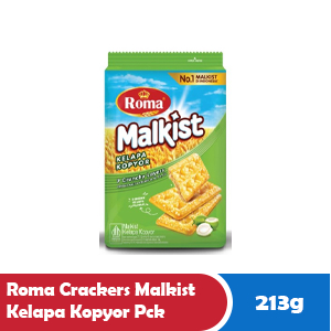 

ROMA CRACKERS MALKIST KELAPA KOPYOR PCK 213g