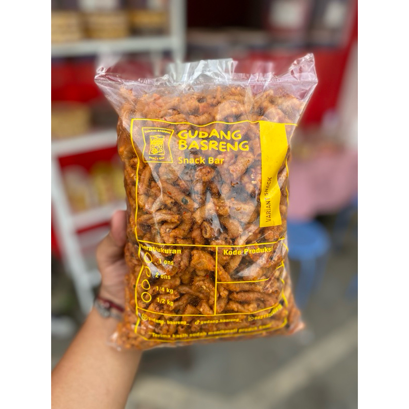 

Usus Krispi Pedas Daun Jeruk 500gram