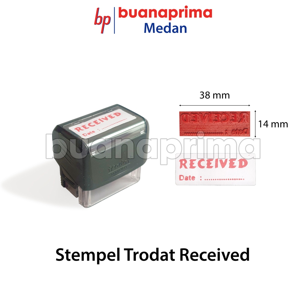 

STEMPEL TRODAT RECEIVED Stamp Otomatis Siap Pakai Printy 3911