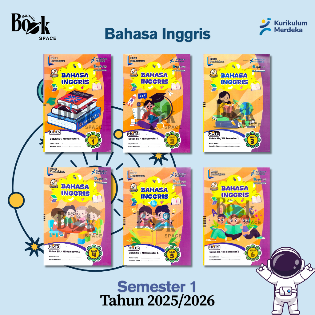Lks Bupin; Bahasa Inggris SD Kelas 1 2 3 4 5 6 Kurikulum Merdeka Semester 1 T.A 25-26 Original