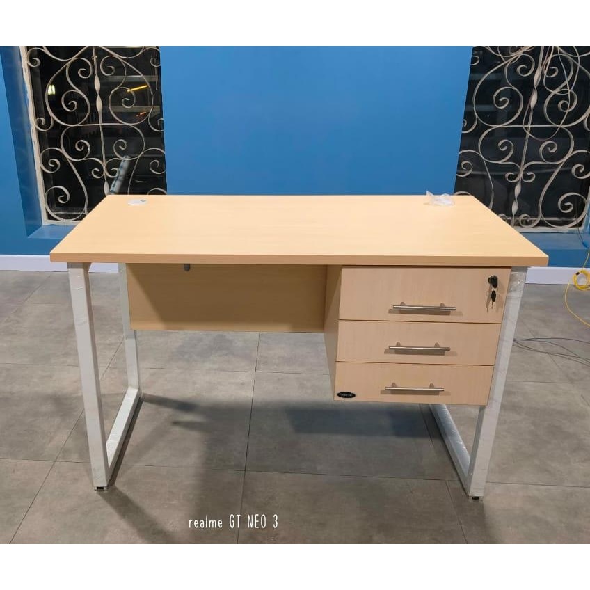 Meja Kantor Meja Kerja INDACHI 150x75x75 cm DD150WL-HD Molek Furniture