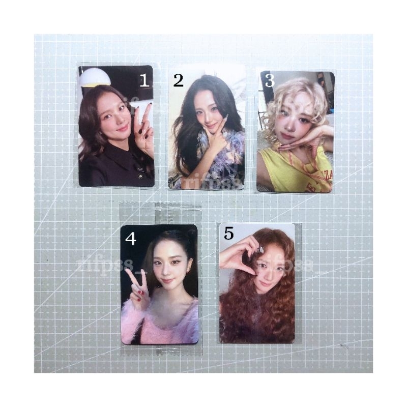 Official Photocard PC Jisoo Rosé Blackpink