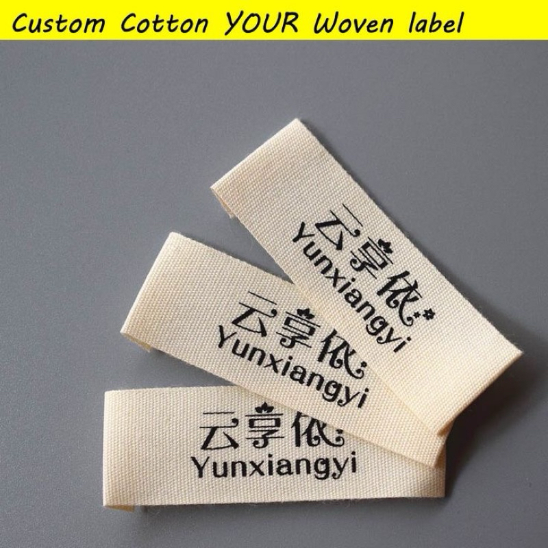 

label baju label hijab custom label woven subtitute 100pcs