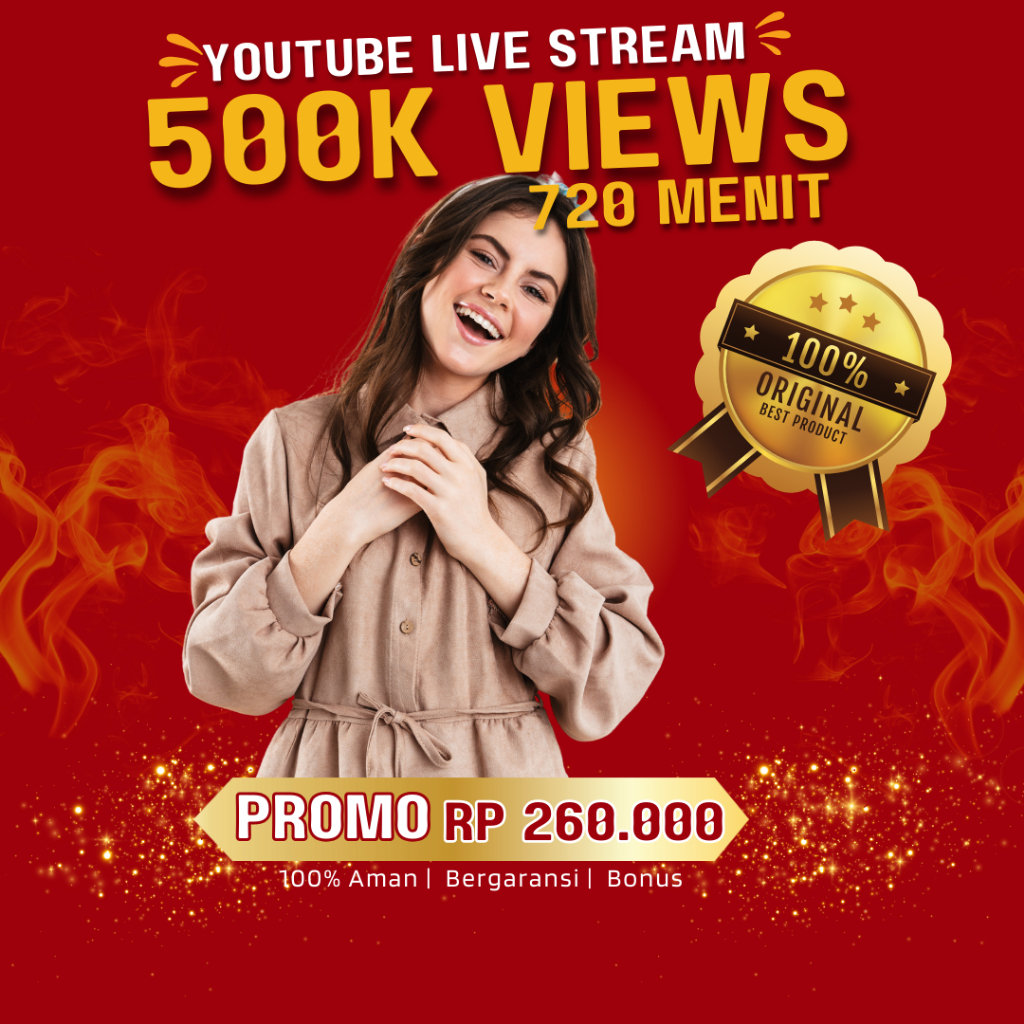 Views Live YouTube 720 menit | Views YouTube premium | YouTube live stream views | 100% Concurrent