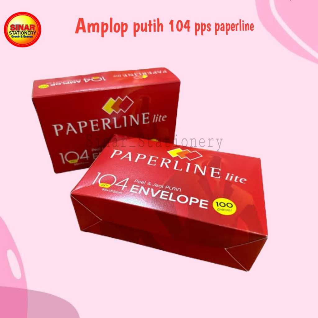 

Amplop putih polos 104 paperline perktk