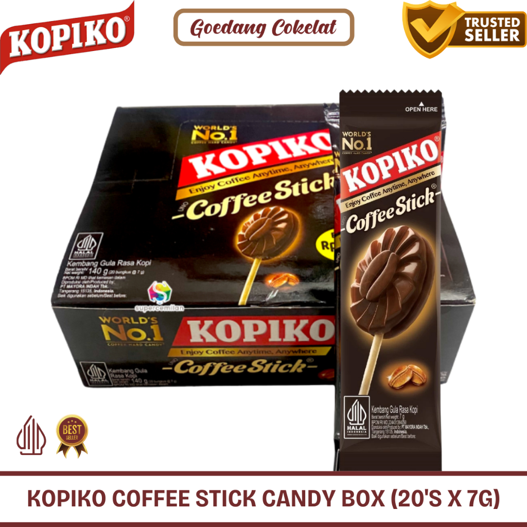 

Permen Kopiko Coffee Stick Box Isi 20 Pcs x 7g