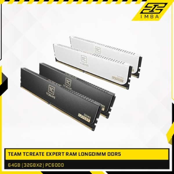 TEAM TCREATE EXPERT RAM LONGDIMM DDR5 64GB (32GBX2) PC6000