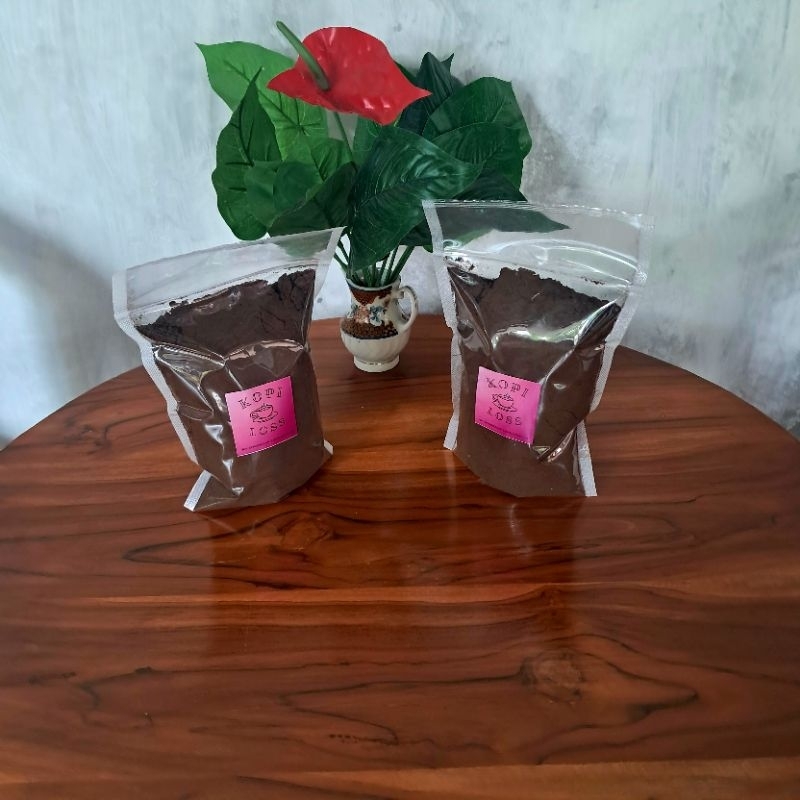 

[KEMASAN 500 GRAM] Kopi Bubuk Hitam Loss/Kopi Loss khas Nganjuk