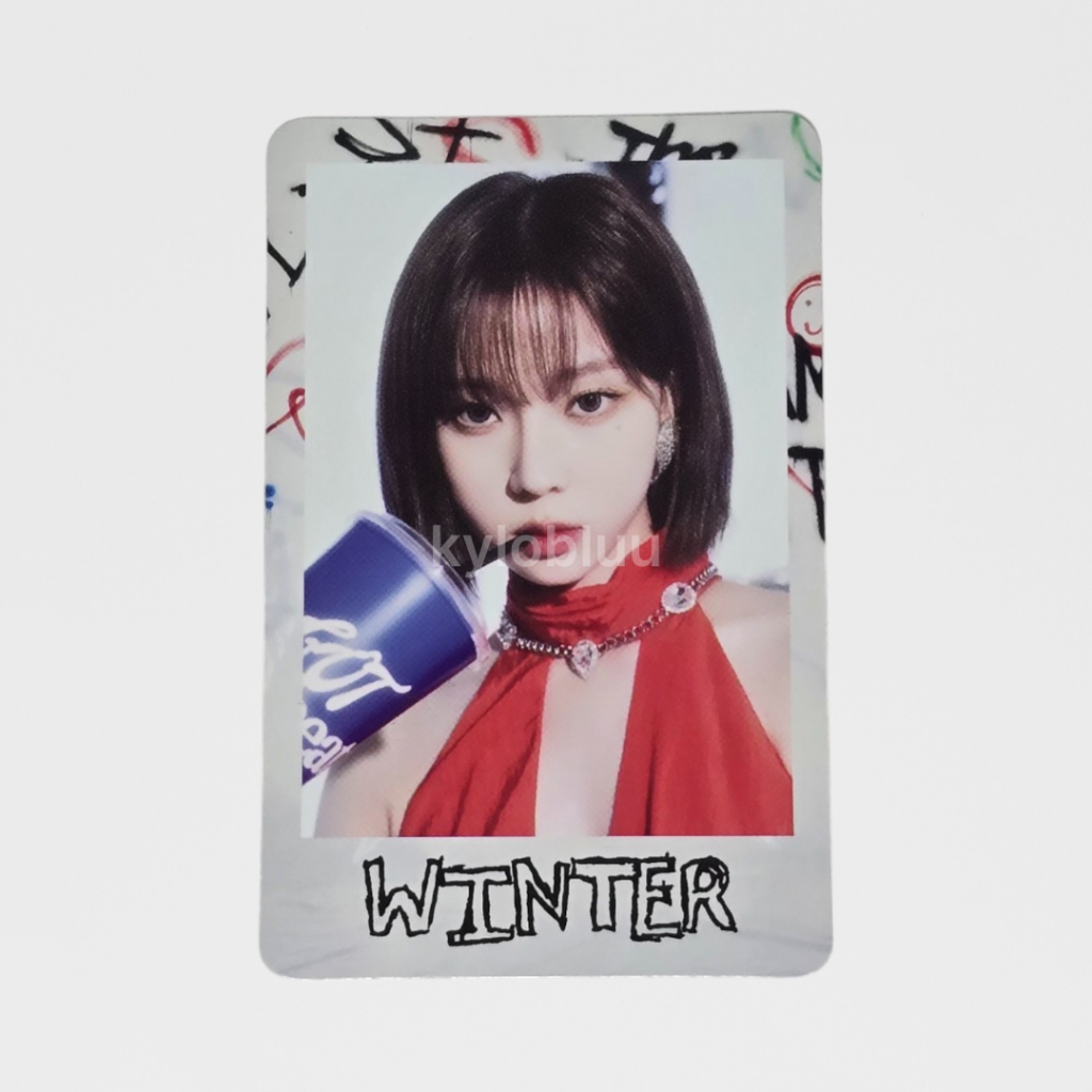 [READY] PHOTOCARD PC OFFICIAL AESPA GOT THE BEAT WINTER TC TRADING CARD CONCEPT KONSEP STAMP ON IT W
