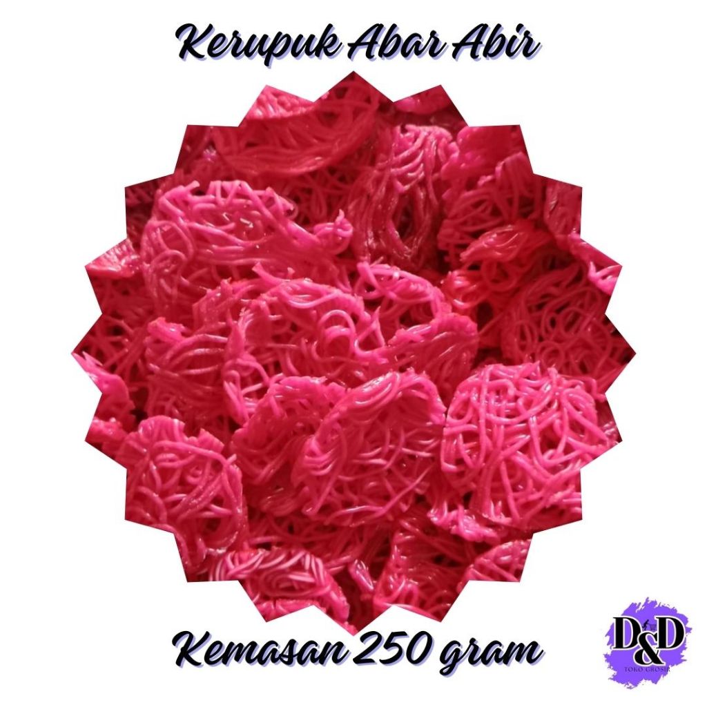 

Kerupuk Abar Abir/ Krupuk Barabir kemasan 250 gram