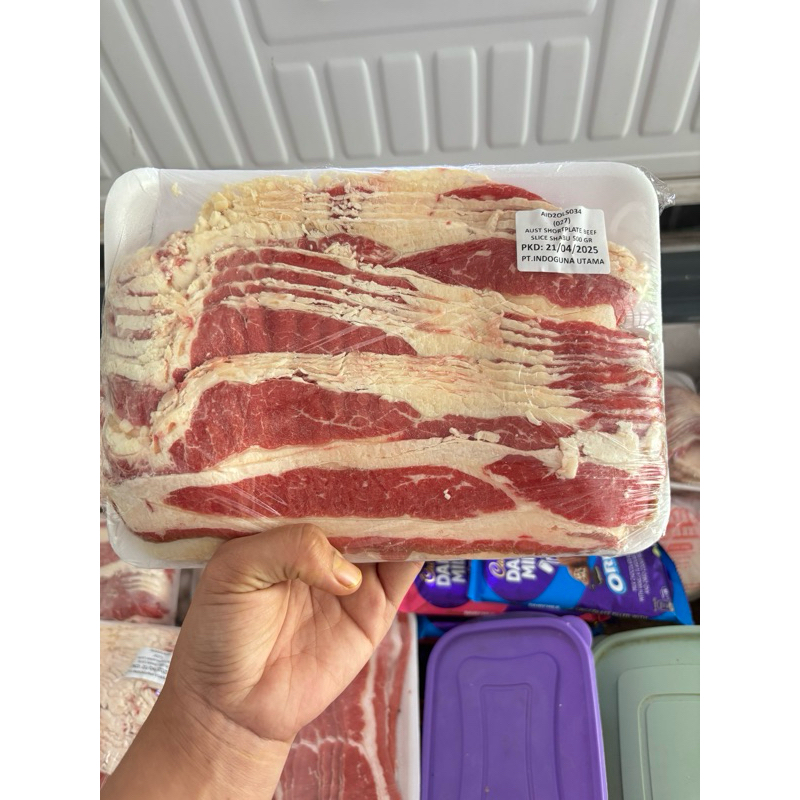 

Aus shortplate beef slice shabu shabu 500 gr