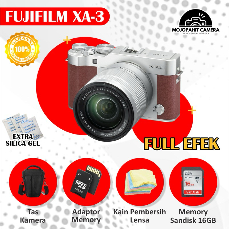FUJIFILM XA3 LENSA KIT SECOND NORMAL BERGARANSI