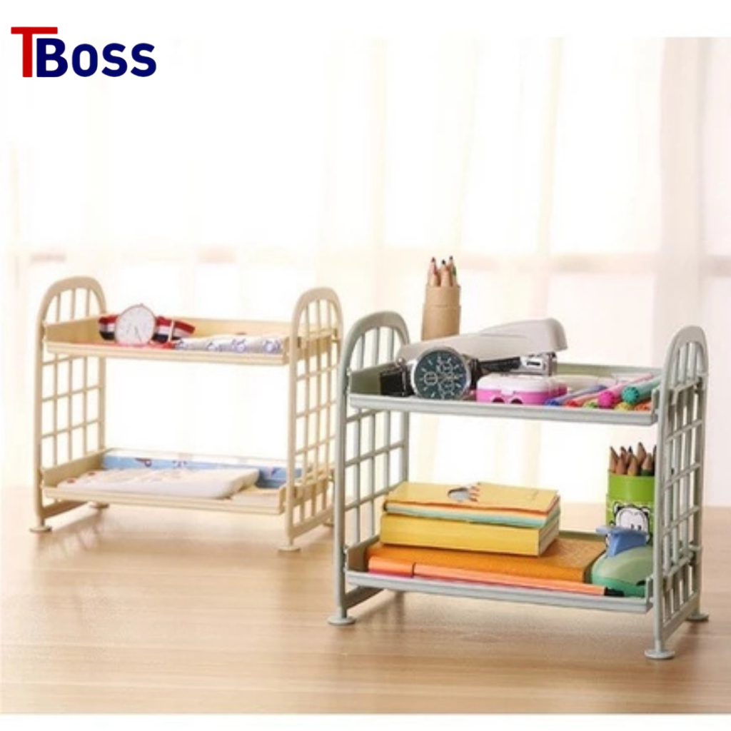 TBOSS Rak Plastik 2 Tingkat // Rak 2 Susun Mini Plastik // Rak Meja Mini 2 Tingkat