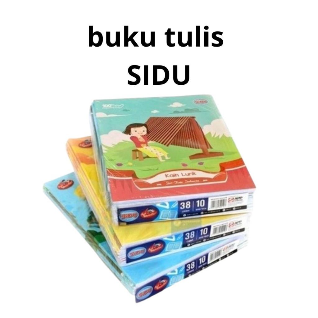

1 PCS - BUKU TULIS Merk SIDU // DODO // SKOLA Isi 38 & 58 Lembar