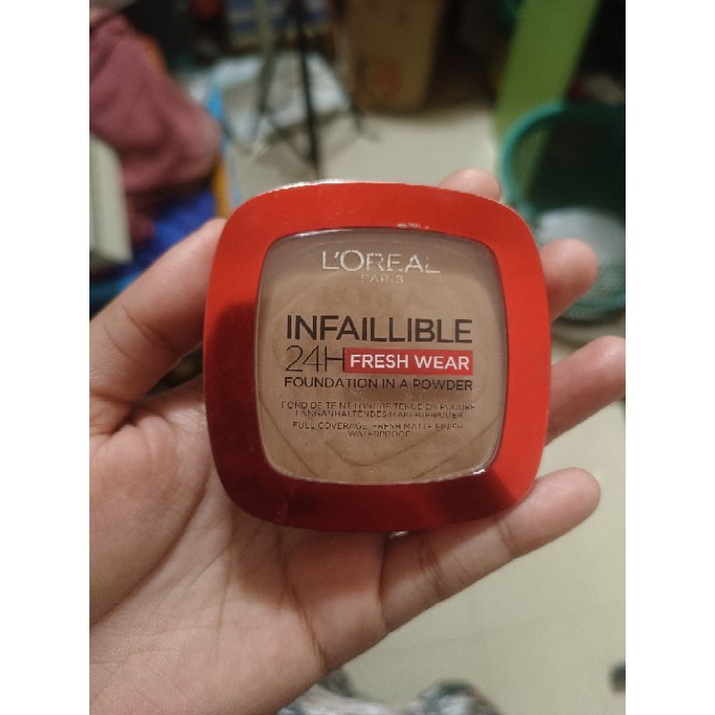 [PRELOVED] Loreal Infaillable powder shade 140 Golden Beige | L'OREAL Bedak padat | bedak foundation