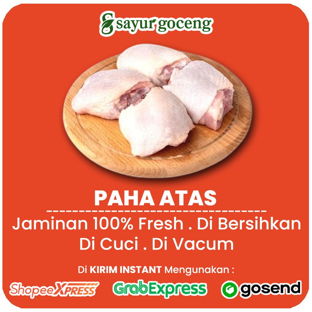 

Paha Ayam Atas Segar Murah - Daging Ayam Goceng Palembang - Fresh, Siap Masak, Hemat!