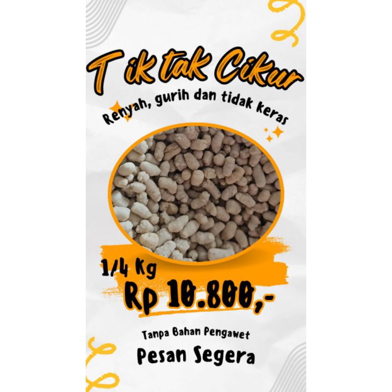 

Tiktak cikur 1/4kg