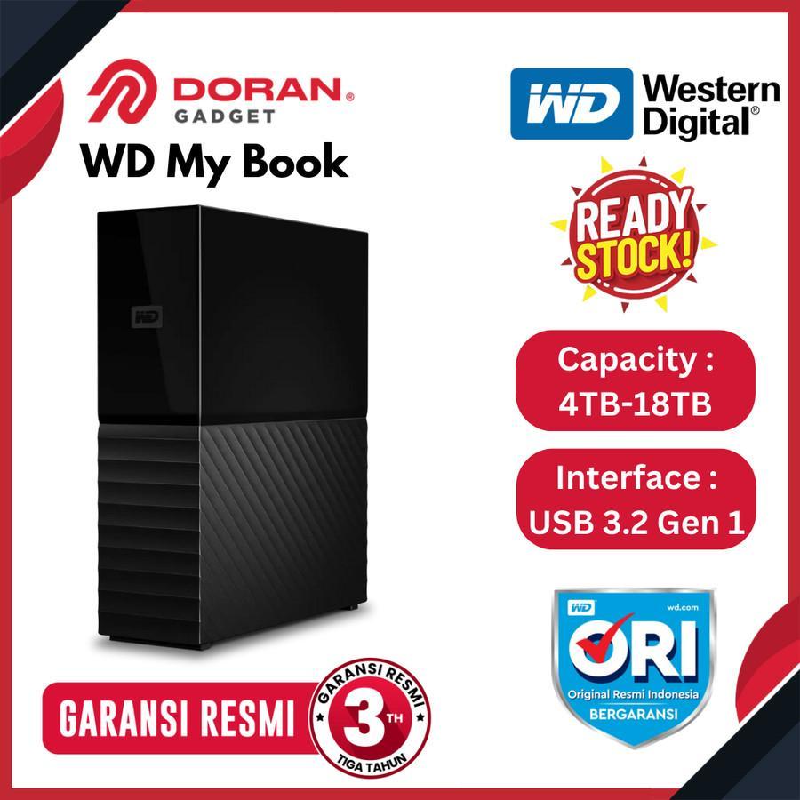 WD My Book External HDD 4TB 6TB 8TB - Garansi Resmi