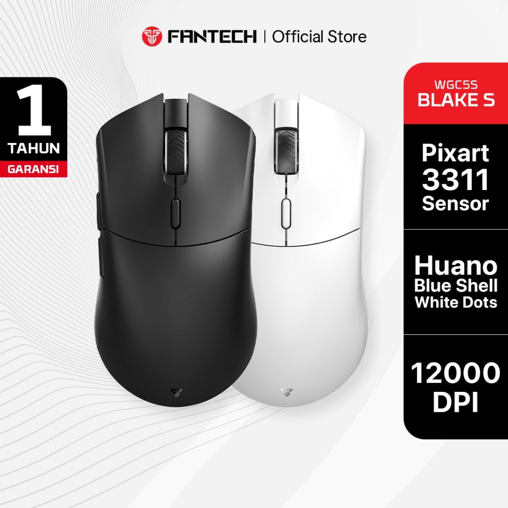 Fantech DUAL MODE Wireless Mouse Gaming WGC5S Rechargeable PIXART 3311