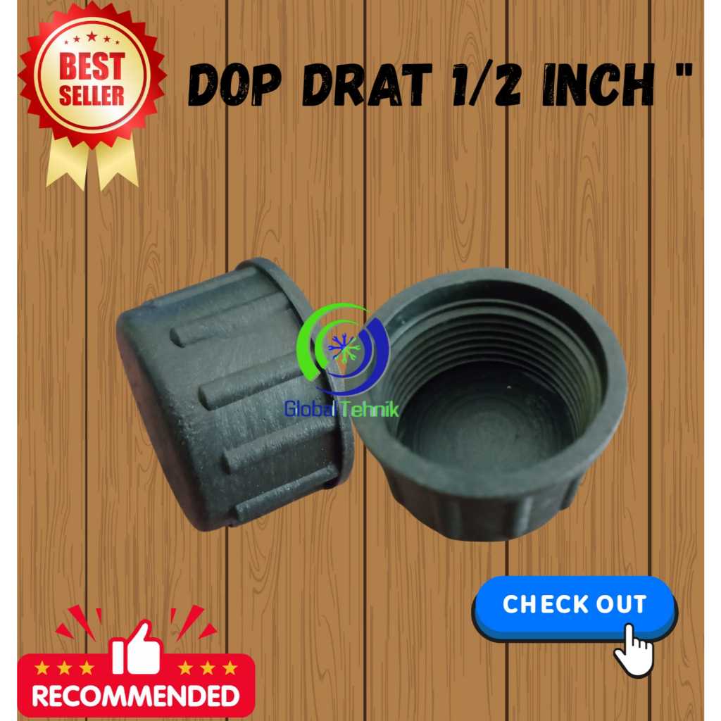 DOP DRAT 1/2" INCH PVC  / DOP DRAT DALAM 1/2 IN / TUTUP PIPA 0,5 IN / TUTUP DRAT PIPA 1/2" IN TUTUP 