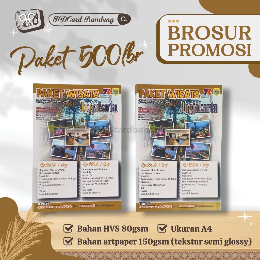 

Brosur Promosi Custom Ukuran A4 Fullcolour Cetak Brosur Flyer Hvs Artpaper