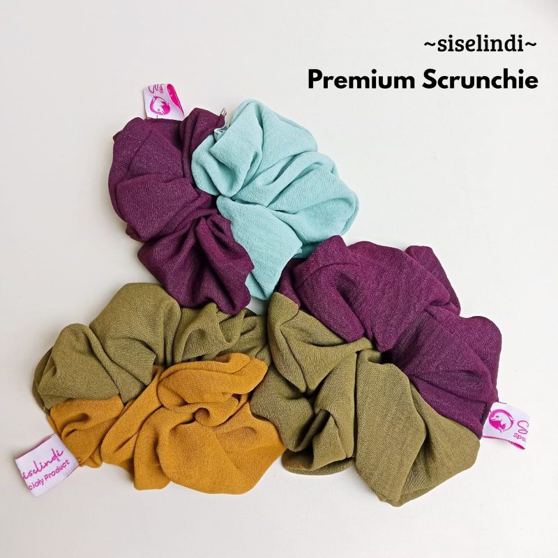 premium schrunchie ikat rambut crunchy crunchie cepol rambut