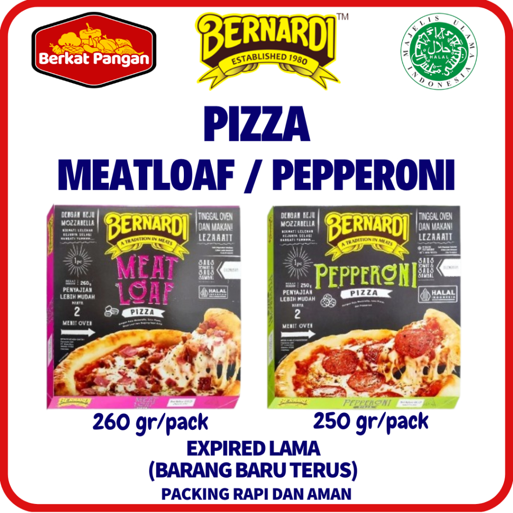 

BERNARDI Pepperoni Pizza / Meat Loaf Pizza Frozen 260gr