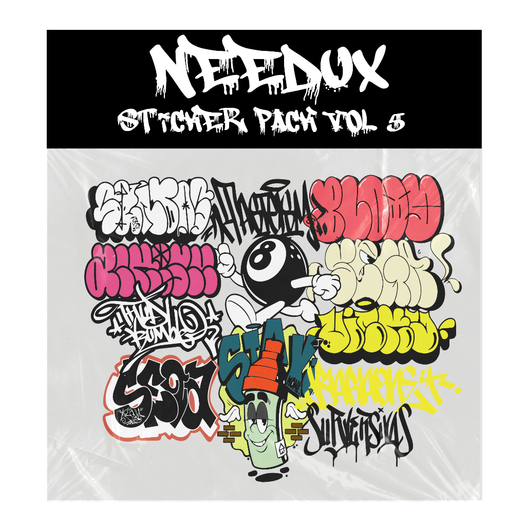 

NEW!!! Sicker Pack VOL.5 By needUx Graffiti Merch Anti Air