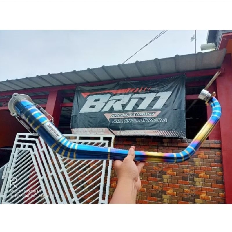 LEHERAN/HEADER KNALPOT OLD CB150R/CB OLD NON SAMBUNGAN ORIGINAL BRM + ADAPTOR