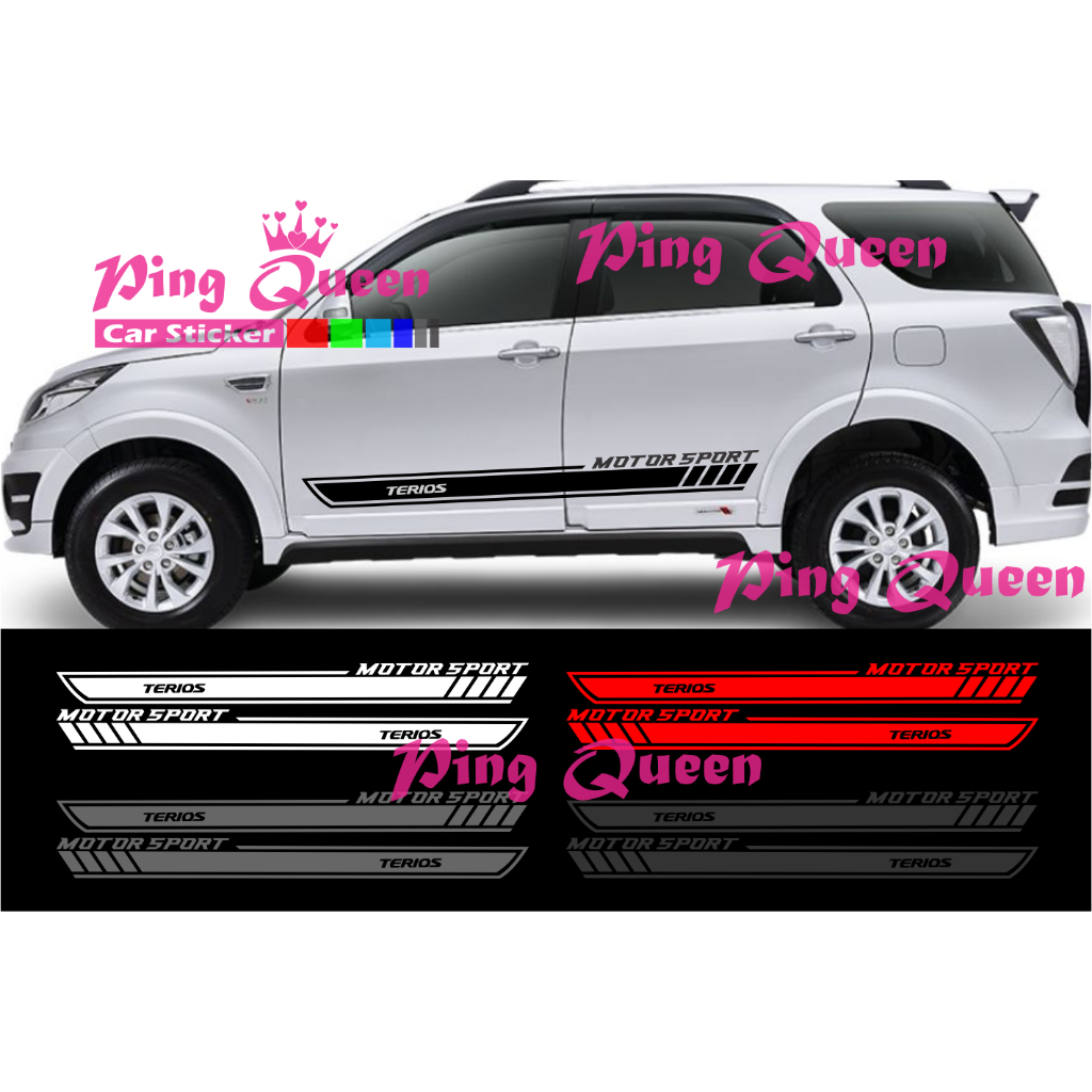 Sticker stiker mobil terios cutting sticker mobil daihatsu terios sticker mobil terbaru