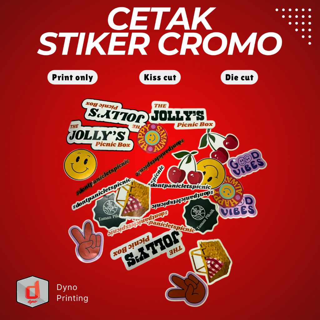 

Stiker Cromo ukuran A3+ cetak cepat harga bersahabat Dyno Printing Jakarta