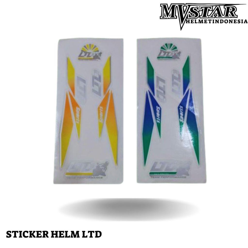 STIKER  SET HELM LTD HELM HALFFACE LTD