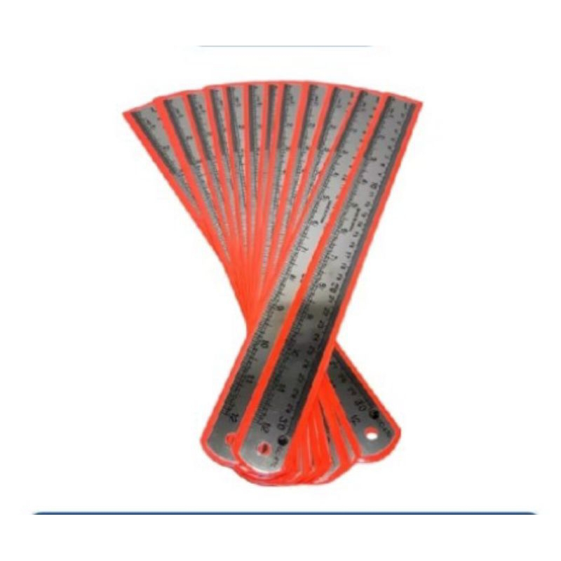 

Pengaris Besi 30cm. Stainless Steel Ruler Anti Karat