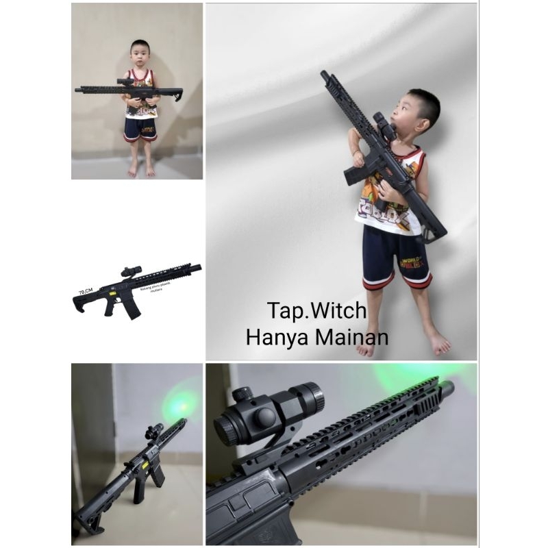 HANYA MAINAN ANAK LELAKI D.COBRA M416 BONUS BB PLASTIK 1.PCS ISI 400 BUTIL BUAT KADO SANGAT COCOK