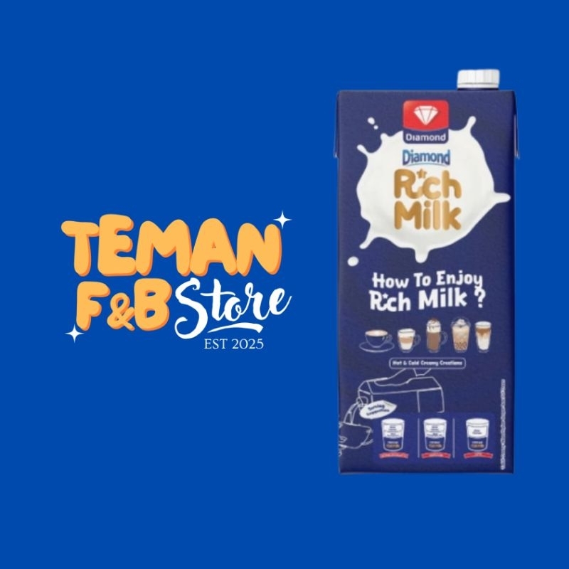 

Diamond Rich Milk UHT / Susu campuran kopi - 1 Liter