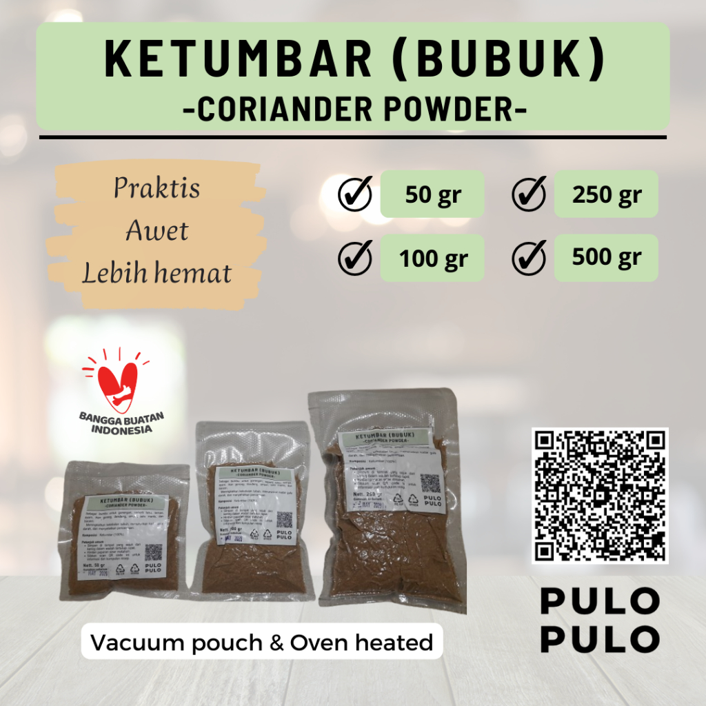 

Ketumbar Bubuk Kering (Coriander Powder), Fresh, Oven Heated, Bumbu Masakan dan Herbal.