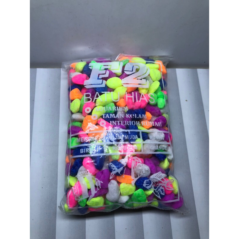 batu f2 warna cerah, batu hias akuarium