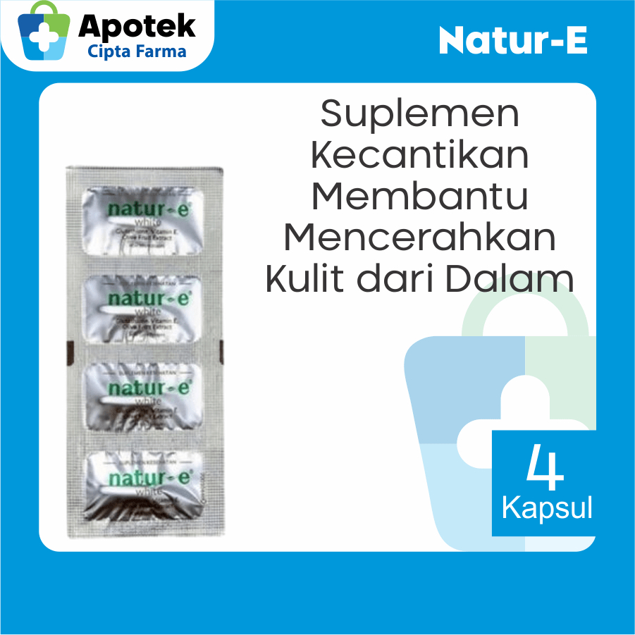 Natur E White 4 Narature E White Kapsul Natur E Whitening I Glutathione Antioksidan Suplemen Kulit V