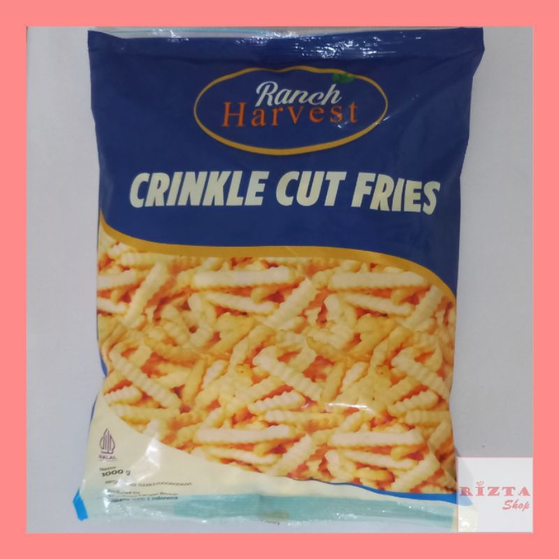 

Ranch Harvest Crinkle Cut Fries / Kentang Goreng Beku Crinkle Cut 1kg