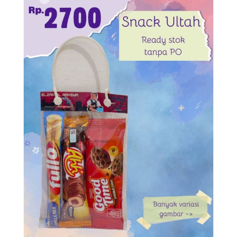 

Bingkisan paket snack ulang tahun anak murah bisa untuk souvenir, acara sekolah / lomba / syukuran / ulang tahun / gift hampers