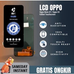 LAYAR TAMPILAN LCD TOUCHSCREEN RENO 2F / REALME X / K3 / RENO 2Z OLED FULLSET