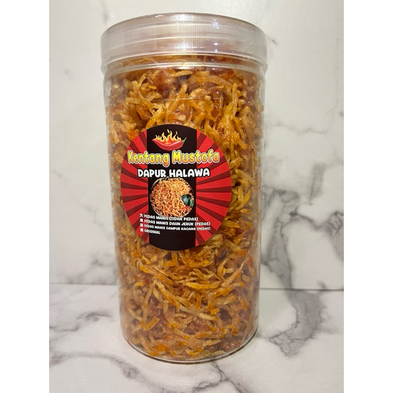 

Kentang mustofa pedas manis (tidak pedas) 400gram dapur halawa