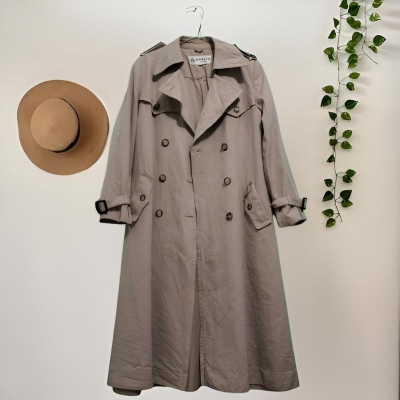 [PRELOVED] LONG COAT WANITA NEW WOOL BY JEANNETTE LONG COAT MUSIM DINGIN KOREAN STYLE