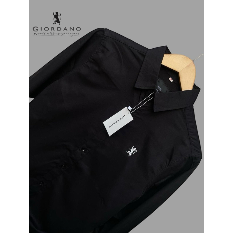 kemeja pria giordano 3d lion lengan panjang kasual | kemeja pria | kemeja giordano 3d lion pria | ke