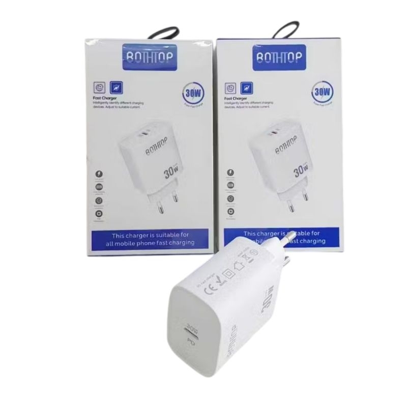 Batok Samsung /Iphone Kepala Charger 30 Watt Super Fast Charging Type C Kwalitas Ori 100%