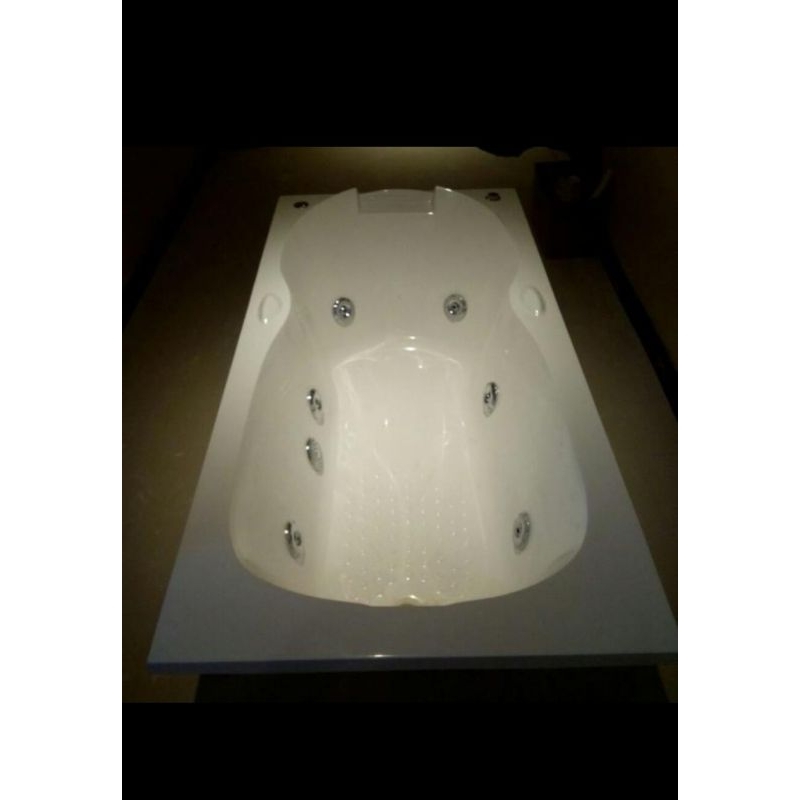 bathup palma 168x79x40 bahan marble, paket komplit mesin, kran, afur, bantalan