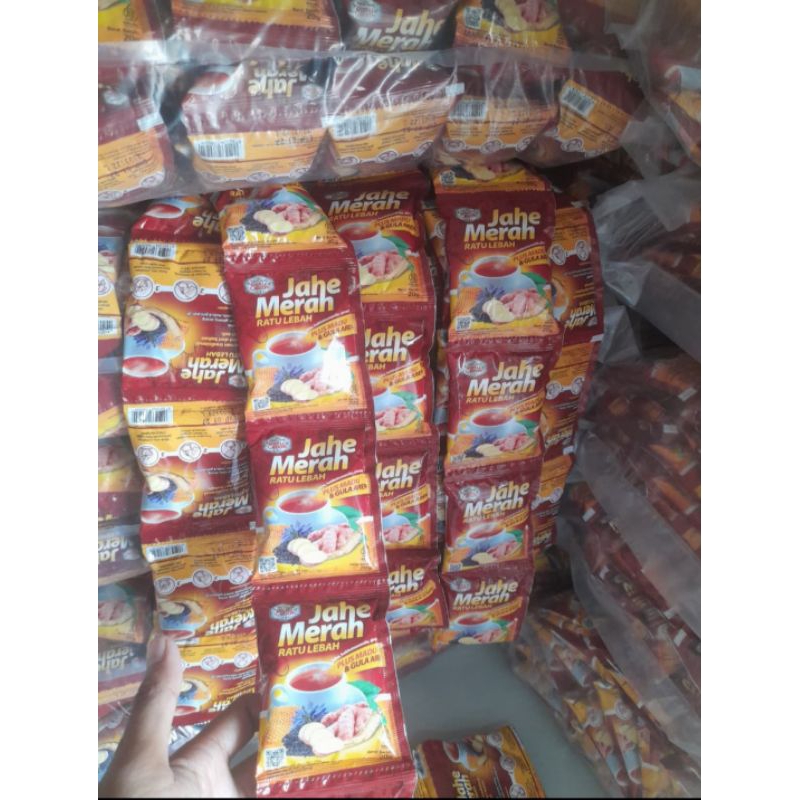 

jahe merah ratu lebah isi 20 renceng ( 200 pcs )