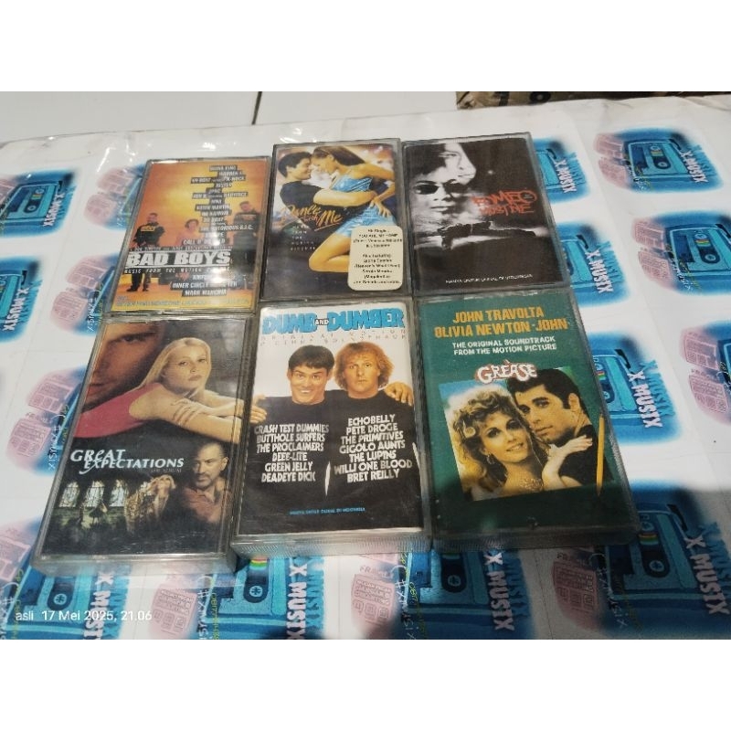 kaset pita ost bad boys_dance with me_romeo must die_great expectations_dumb and dumber_grease